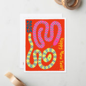 New year card for the year of snake (Nengajo) ノート (正面/裏面インサイチュ)