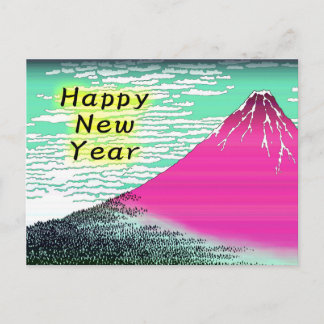 New Year Card of Ukiyoe,Katsushika Hokusai Mt.Fuji シーズンポストカード