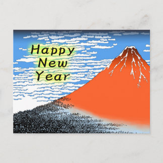 New Year Card of Ukiyoe,Katsushika Hokusai Mt.Fuji シーズンポストカード