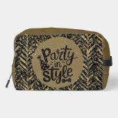 New Year Celebrate, Party in Style,Black Gold Art  ドップキット (裏面)