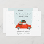 New Year Christmas Holiday Moving Announcement 案内状 (正面/裏面)