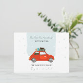 New Year Christmas Holiday Moving Announcement 案内状 (スタンド正面)