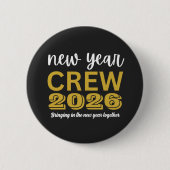 New Year Crew 2026 缶バッジ (正面)