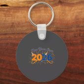 New Year Crew 2026 Fireworks Celebration  キーホルダー (正面)