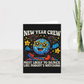 New Year Crew Most Likely To Dance Retro Party  カード (正面)