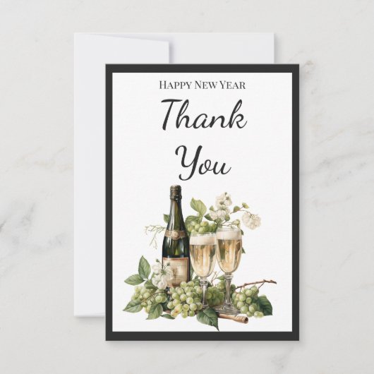 New Year Custom Thank You Card | 2026 Greeting サンキューカード (正面)