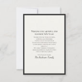 New Year Custom Thank You Card | 2026 Greeting サンキューカード (裏面)