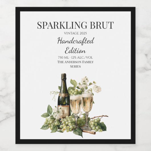 New Year Custom Wine Label | 2026 Bottle Label ワインラベル (シングルラベル)