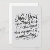 New Year Eve funny quote シーズンカード (正面/裏面)