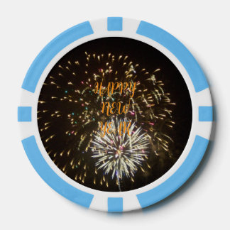 New Year Eve Party Decoration / Favor - Fireworks ポーカーチップ