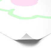 New year eve party scan QR RSVP name pink blue  ポスター (コーナー)