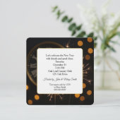 New Year Eve Sparklers On a Midnight Clock 招待状 (スタンド正面)