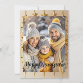New year Family Photo elegant  typography modern  シーズンカード (正面)
