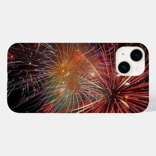 New Year Fireworks Sparkles  Case-Mate iPhoneケース (裏面 (横))