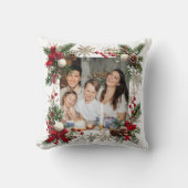 NEW YEAR  Frame with custom Photo Family 2026 クッション (正面)