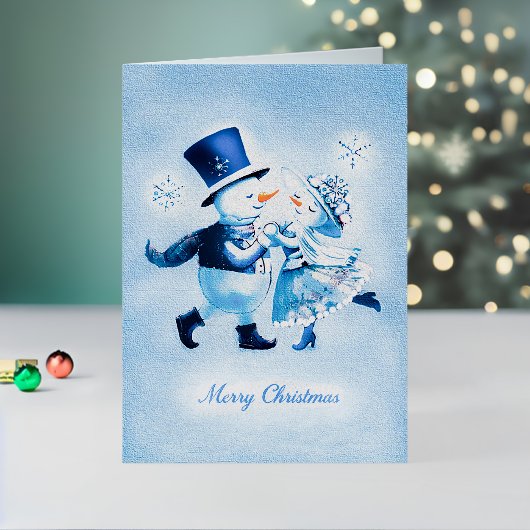 New Year Frost Romance - Snowy Magic Vintage 箔シーズンカード (クリスマスインサイチュ2)