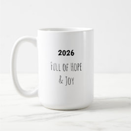 New Year 🥂 Full of Hope & Joy Mug コーヒーマグカップ