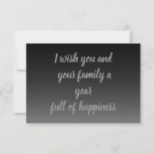 New year greeting calm サンキューカード (裏面)