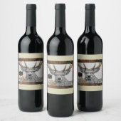 New Year greeting label ワインラベル (ボトル)