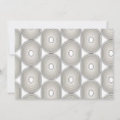 New Year Greetings Photo with Art Deco Greeting 招待状 (裏面)