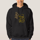 NEW YEAR hoodies trendy fun cool パーカ (正面)