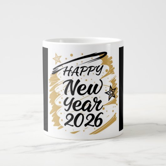 New year mug ジャンボコーヒーマグカップ (正面)