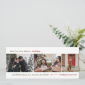 New Year New Address Holiday Photo Moving Card  シーズンカード (スタンド正面)