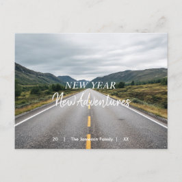 New Year New Adventures | Photo Holiday Postcard シーズンポストカード