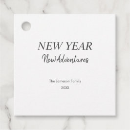 New Year New Adventures | White Gift Tags フェイバータグ