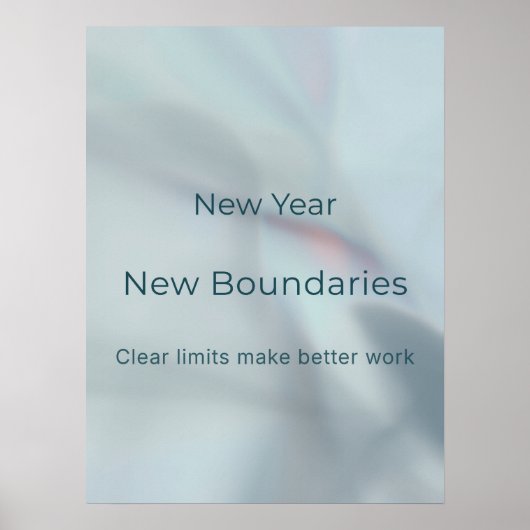 NEW YEAR, NEW BOUNDARIES ポスター (正面)