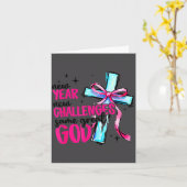 New Year New Challenges Same Great God Happy New Y カード (黄色い花)