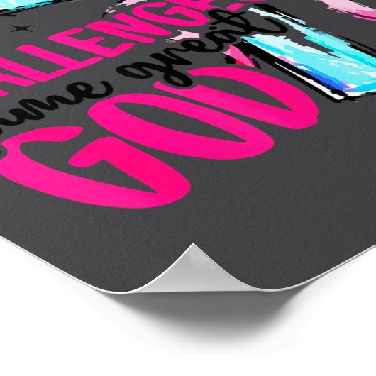 New Year New Challenges Same Great God Happy New Y ポスター (角)