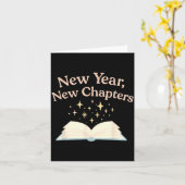 New Year New Chapters Cozy Reading For Book Lovers カード (黄色い花)