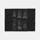 New Year, New Day, Goals Motivation For Dad, Men A フリースブランケット (正面(横))