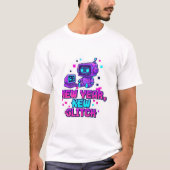New Year, New Glitch - 2026 Anti-Resolution Motto Tシャツ (正面)