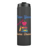 NEW YEAR NEW GOALS SAME DREAM BACK TO SCHOOL タンブラー (正面)