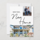 New Year New Home Moving Announcement photos シーズンカード (正面)