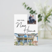 New Year New Home Moving Announcement photos シーズンポストカード (スタンド正面)