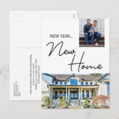 New Year New Home Moving Announcement photos シーズンポストカード (正面/裏面)