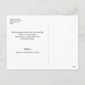 New Year New Home Moving Announcement photos シーズンポストカード (裏面)