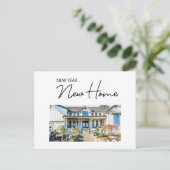 New Year New Home Moving Announcement photos シーズンポストカード (スタンド正面)