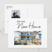 New Year New Home Moving Announcement photos シーズンポストカード (正面/裏面)