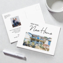 New Year New Home Moving Announcement photos