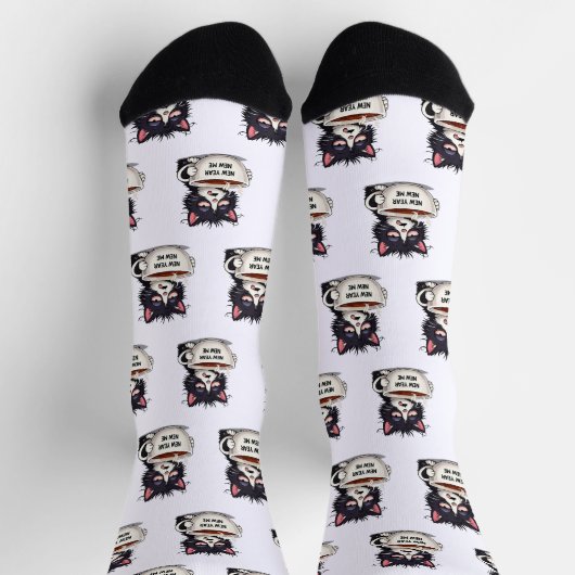 new year new me ソックス (上部)