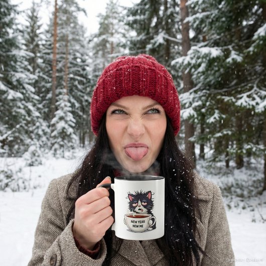 new year, new me マグカップ