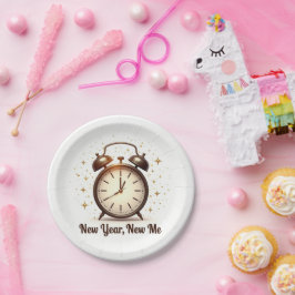 New Year New Me Plates ペーパープレート