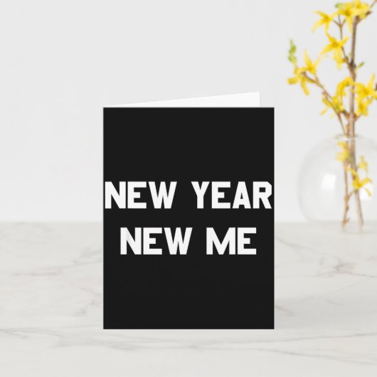 New Year New Me Workout Goals  カード (黄色い花)