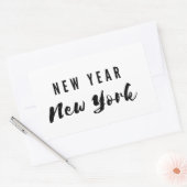 New Year New York 長方形シール (封筒)