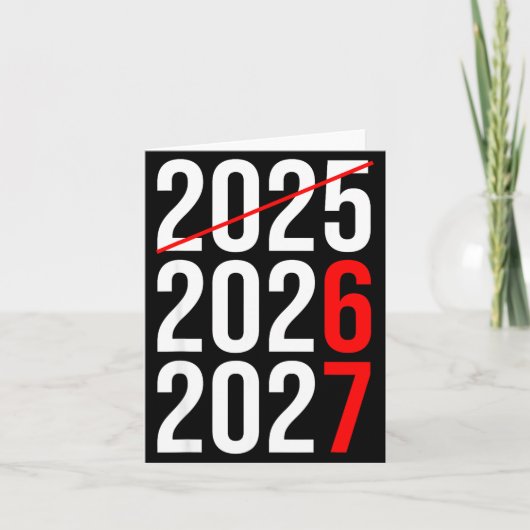 New Year Next Two Year Are 2026 2027 Funny 67 Meme カード (正面)