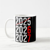 New Year Next Two Year Are 2026 2027 Funny 67 Meme コーヒーマグカップ (左)